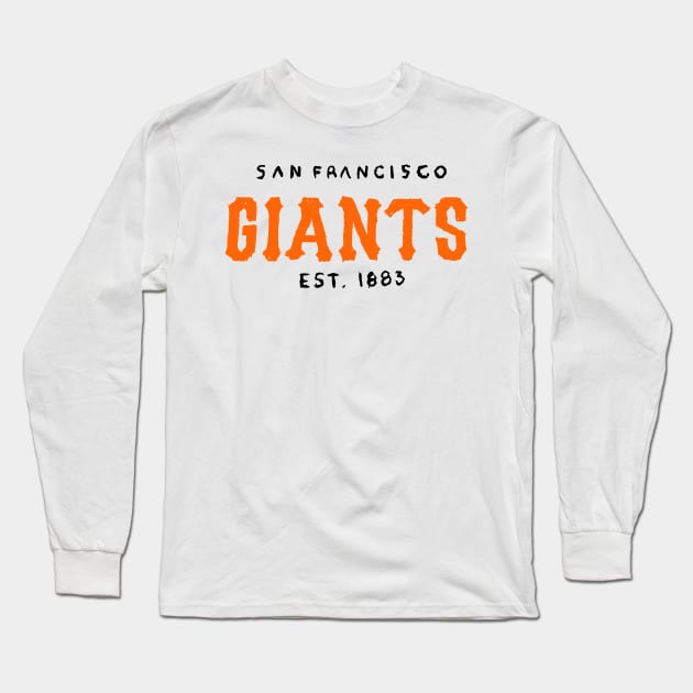 San Francisco Giaaaants 03 Long Sleeve T-Shirt by Very Simple Graph